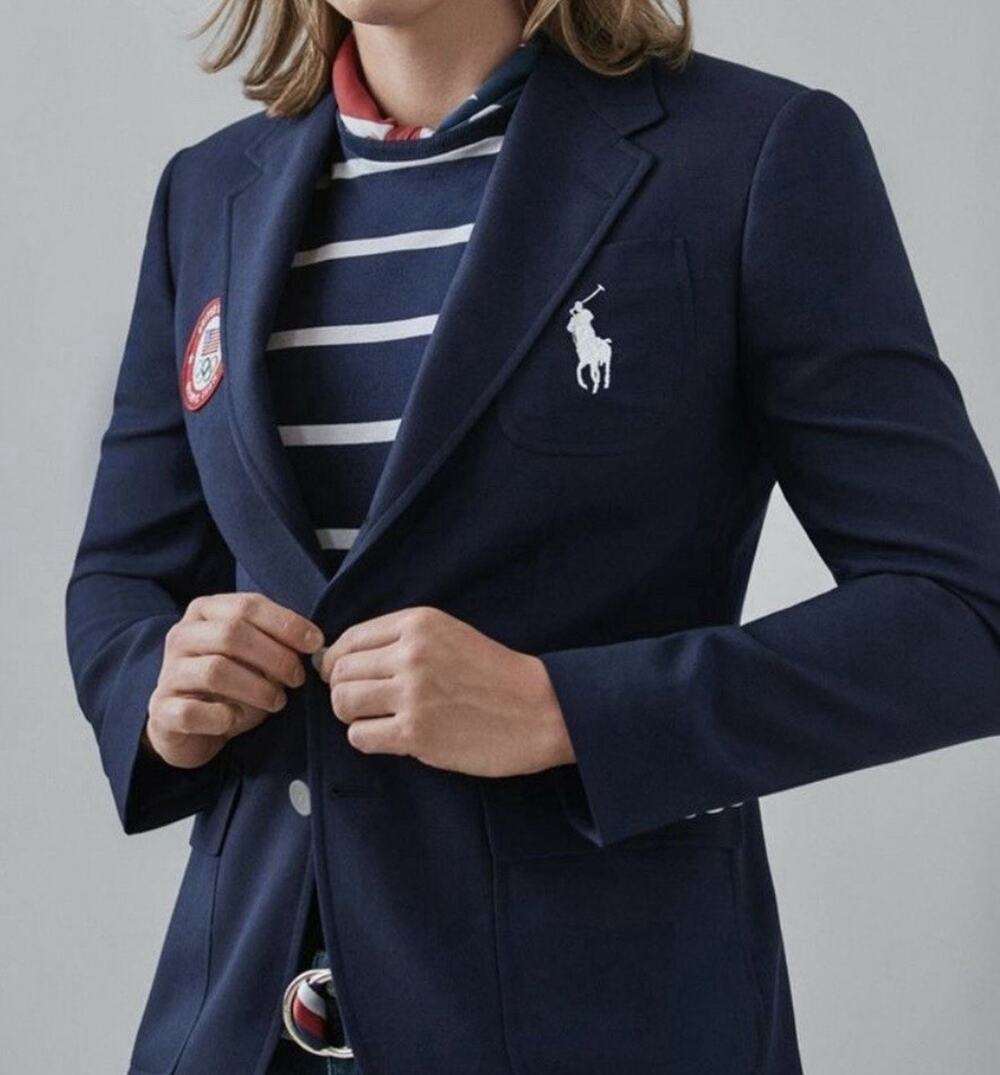 Polo Ralph Lauren NWT 2020 USA Olympics Womens 12T Opening Ceremony Blazer Navy